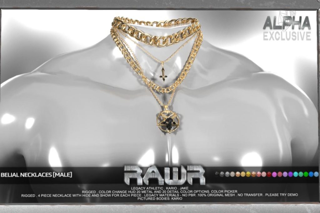 Belial Necklace - Jake/Kario/Legacy Athletic, L$315