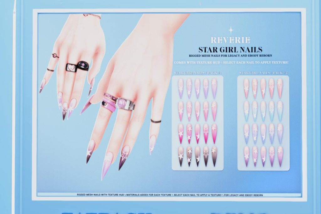 Star Girl Nails - Legacy/Reborn, L$500
