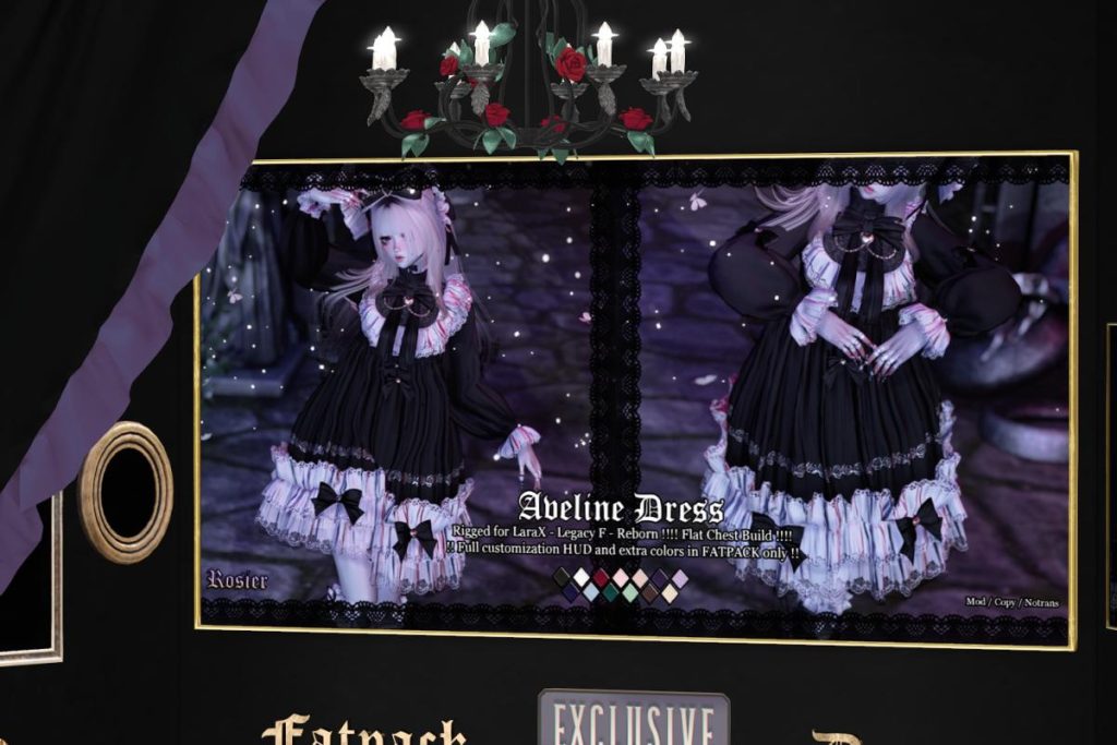 Aveline Dress - Legacy/MaitreyaX/Reborn, L$279 each/L$1299 FP