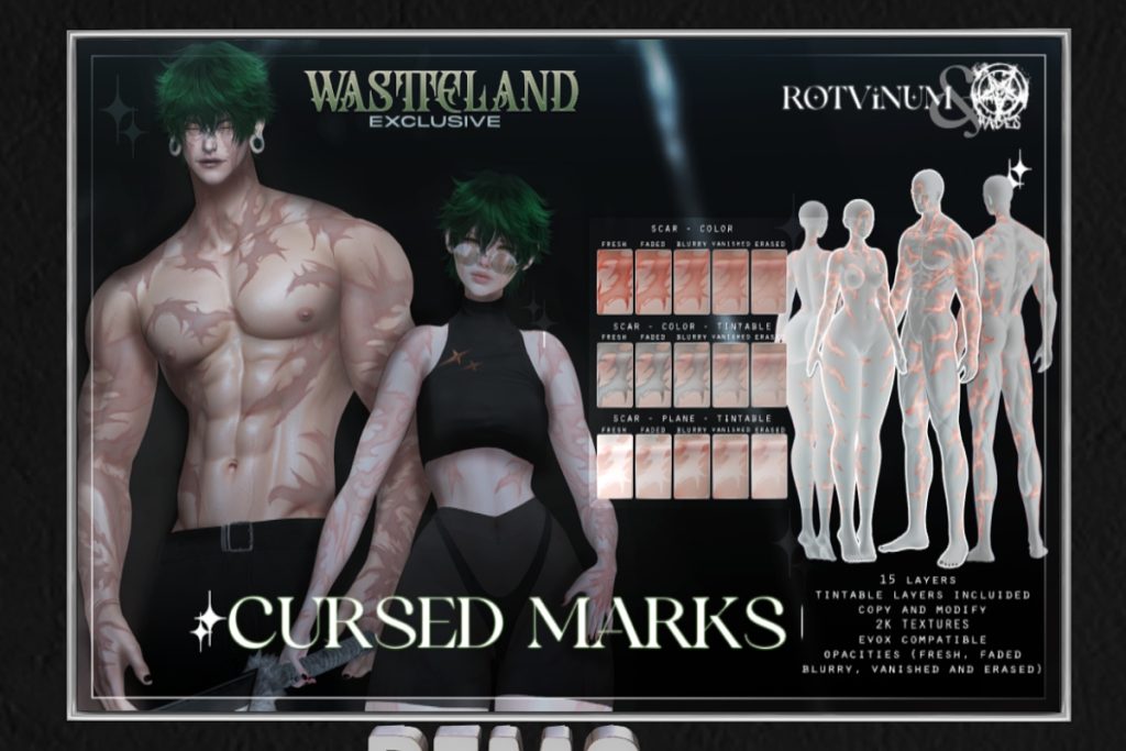 Cursed Marks Tattoo - EvoX, L$399