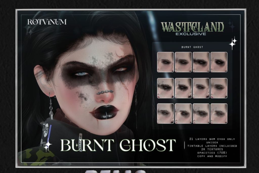 Burnt Ghost Tattoo - EvoX, L$249