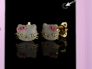 Kitty Diamond Earrings - L$1250 each