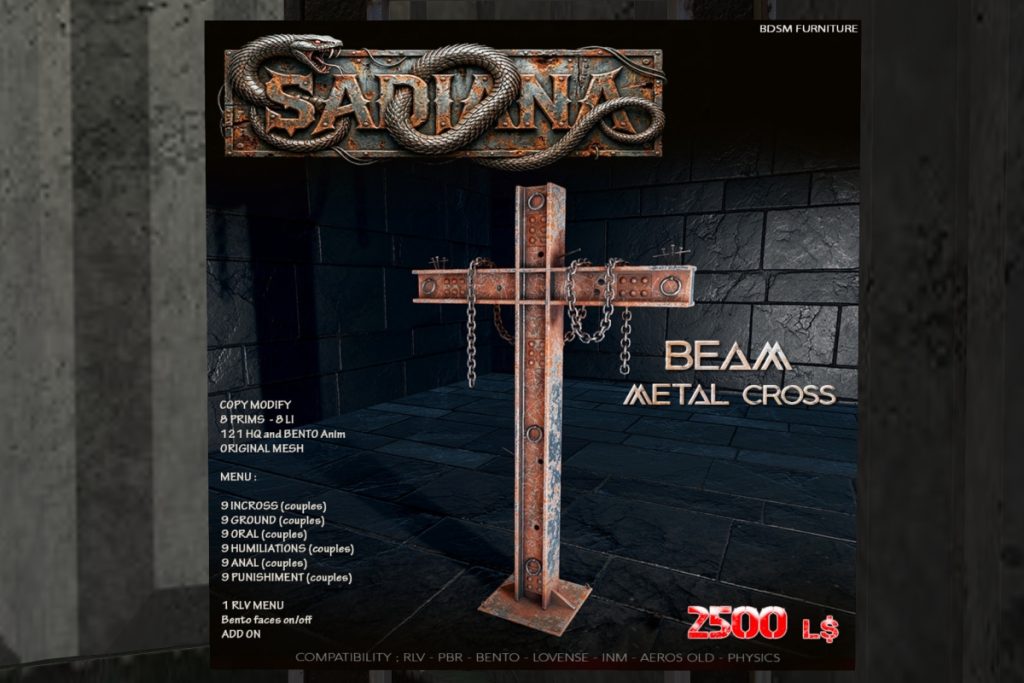 Beam Metal Cross, L$2250