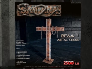 Beam Metal Cross, L$2250