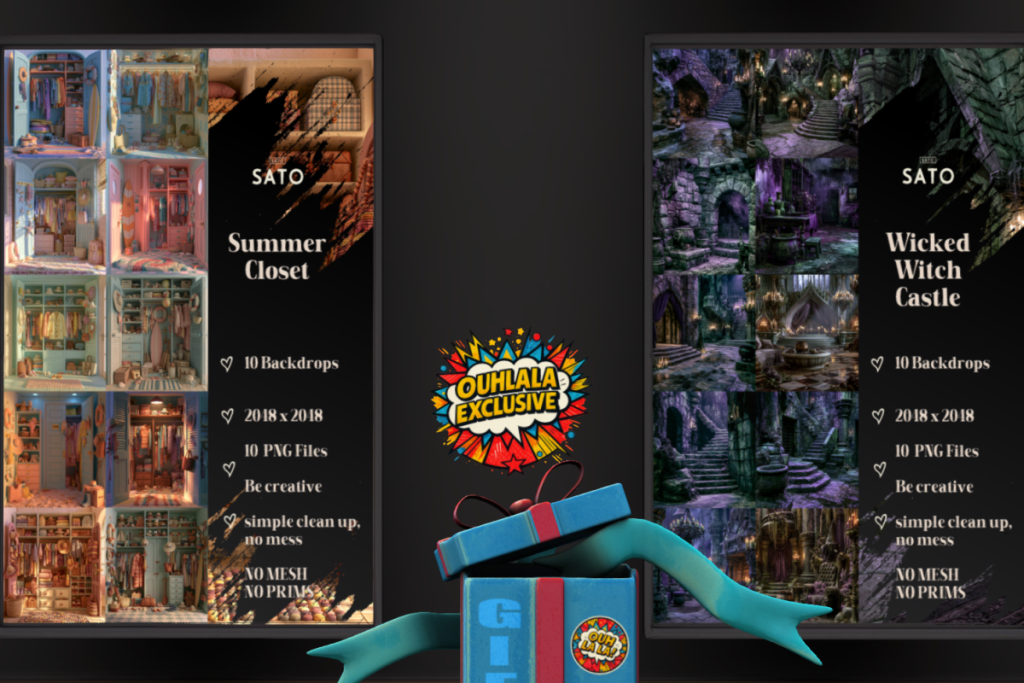 Summer Closet &amp; Wicked Witch Closet Backdrops, L$150 each