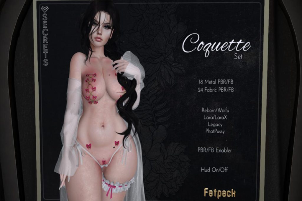 Coquette Set - Legacy/Maitreya/Reborn/+mods, L$229 each/L$789 FP