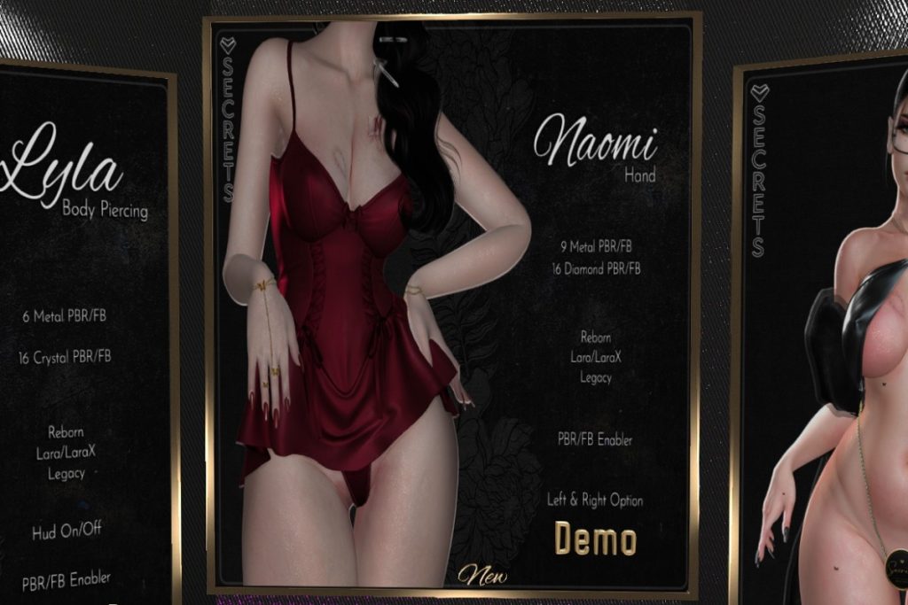 Naomi Hand Jewelry - Legacy/MaitreyaX/Reborn/+mods, L$188 each/L$488 FP