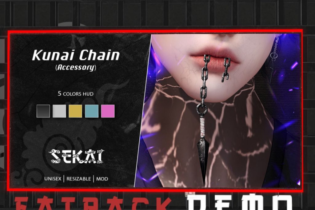 Kunai Chain Mouth Accessory, L$149