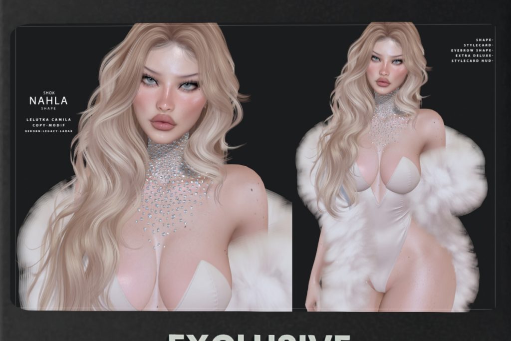 Nahla Shape - EvoX Camila/Legacy/Maitreya X/Reborn, L$699