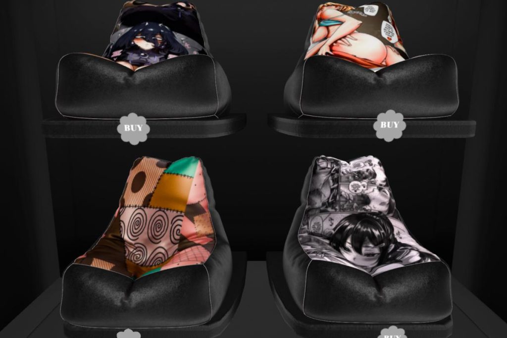 Anime Beanbags, L$599 each/L$899 FP