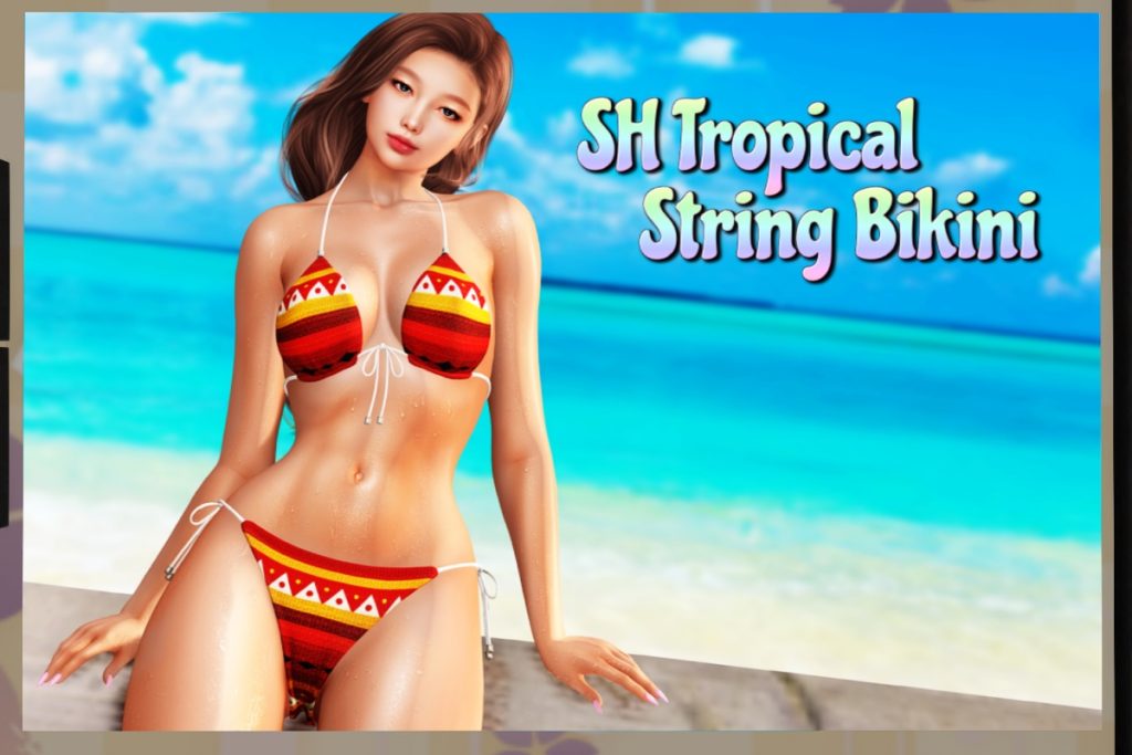 Tropical String Bikini - Legacy/Maitreya/+mods, L$380 each/L$2400 FP