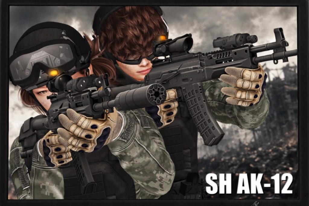 SH AK 12 Gun, L$800-L$900 each