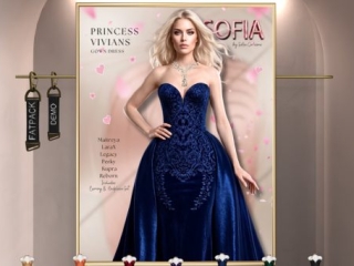 Princess Vivians Gown - Inithium/Legacy/Maitreya/Reborn/+mods, L$325 each/L$1150 FP