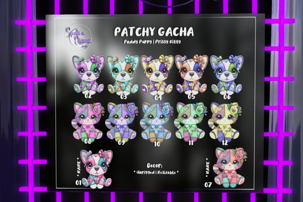 Patchy Gacha, L$75 per play