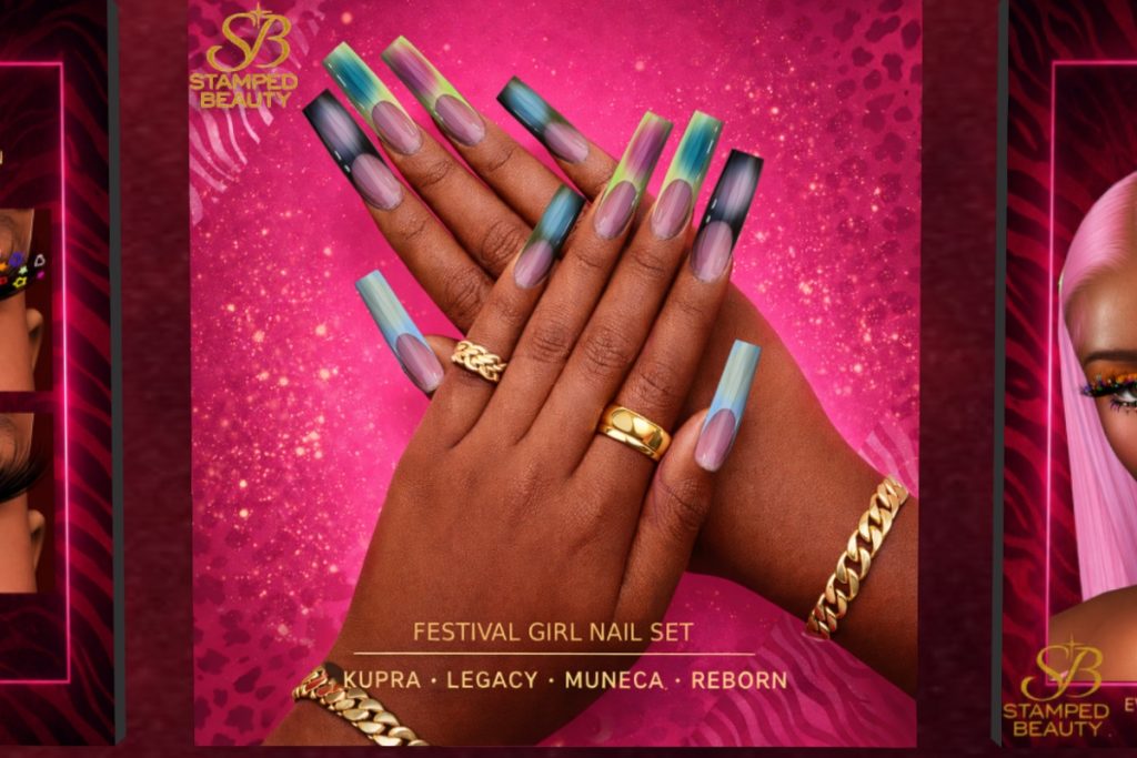 Festival Girl Nail Set - Inithium/Legacy/Reborn/Yentements, L$250