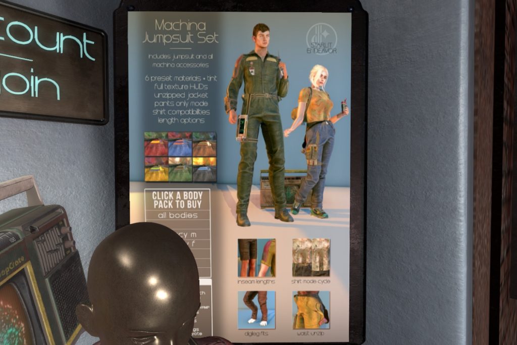 Matching Jumpsuit Set - Jake/Legacy F+M/MaitreyaX/Reborn/+mods, L$1985 each/L$2538 FP