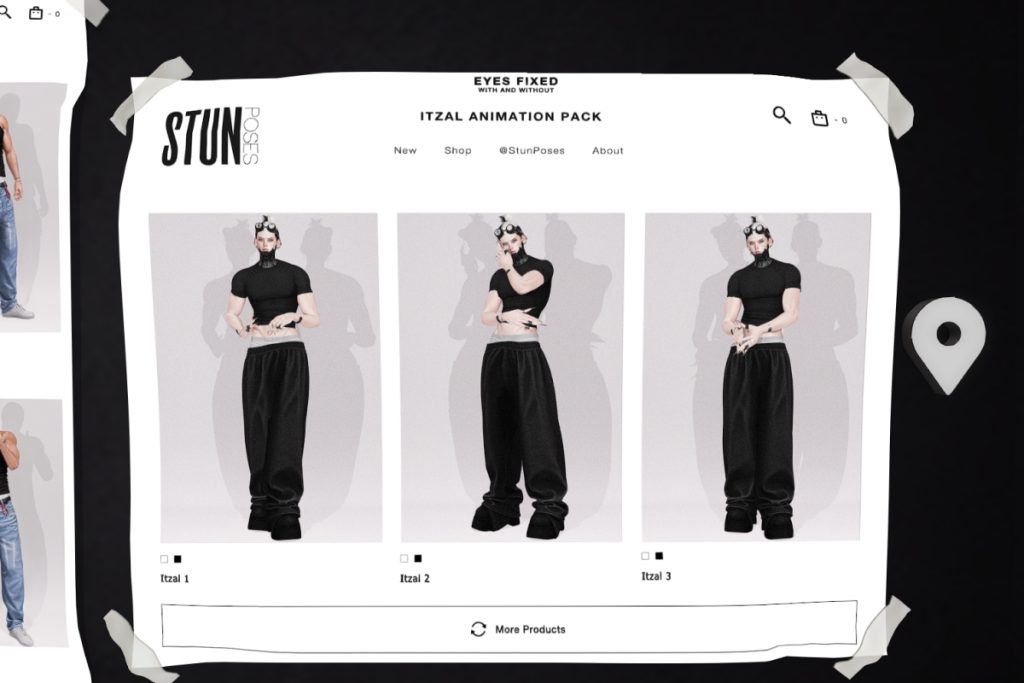 Itzal Animation Set, L$150 each, L$300 FP
