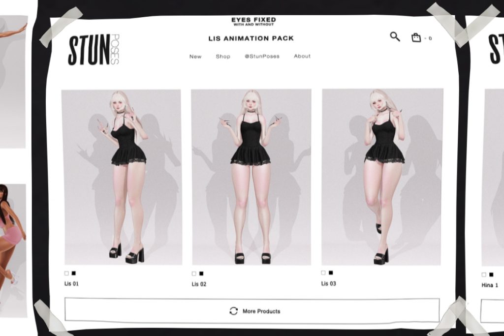 Lis Animations, L$150 each/L$300 FP