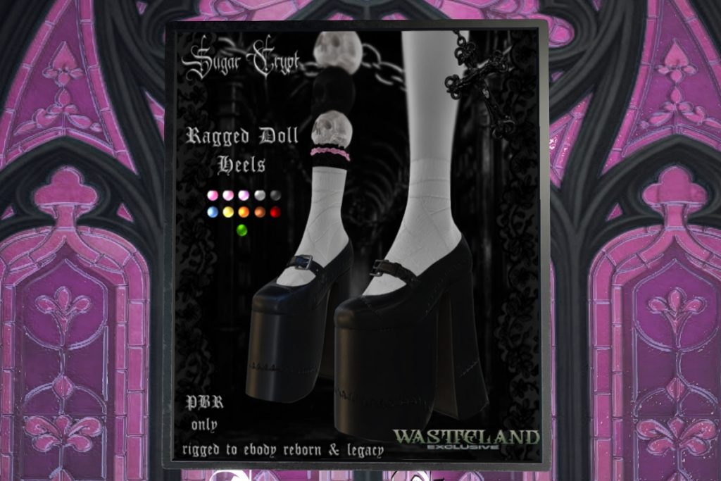 Ragged Doll Heels - Legacy/Reborn, L$350