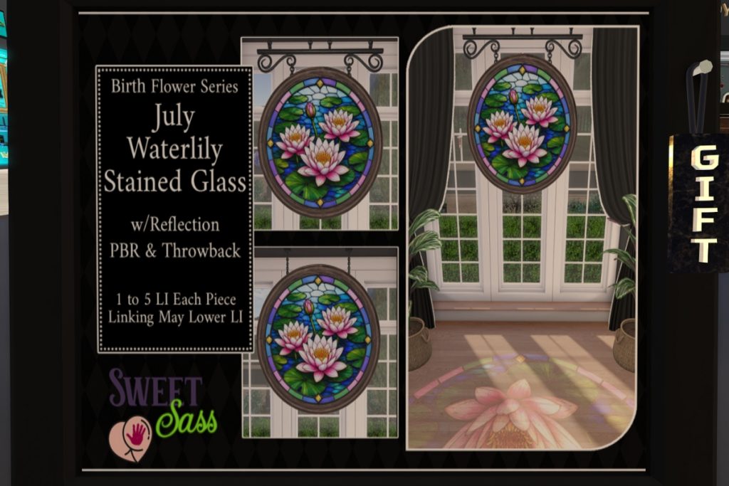 Waterlily Stained Glass, L$250