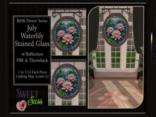 Waterlily Stained Glass, L$250