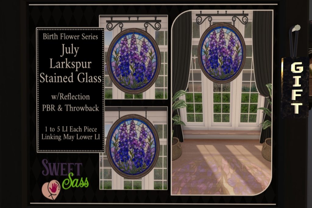 Larkspur Stained Glass, L$250