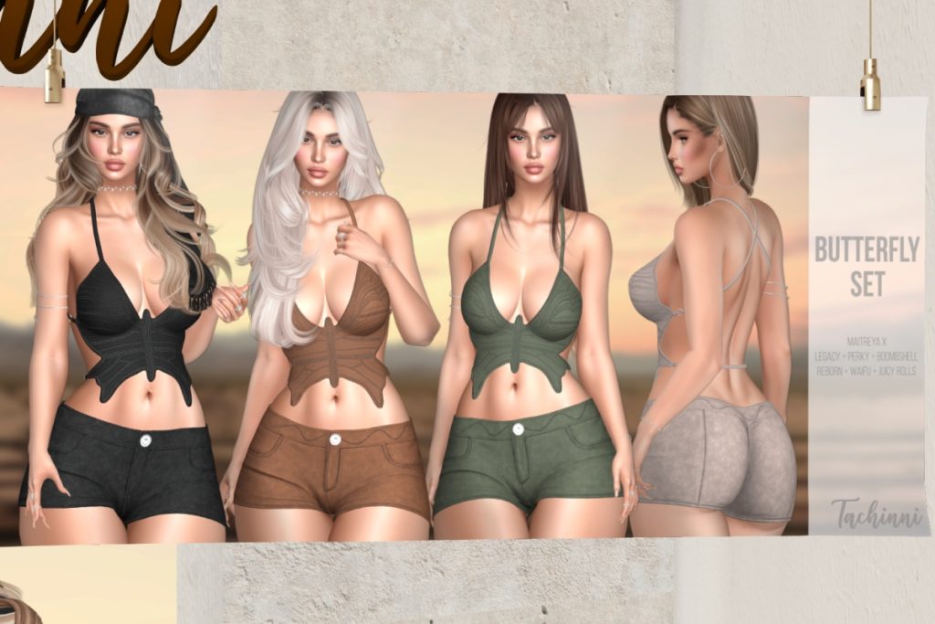 Butterfly Set - Legacy/MaitreyaX/Reborn/+mods, L$250 each/L$1299 each FP/L$1399 MP