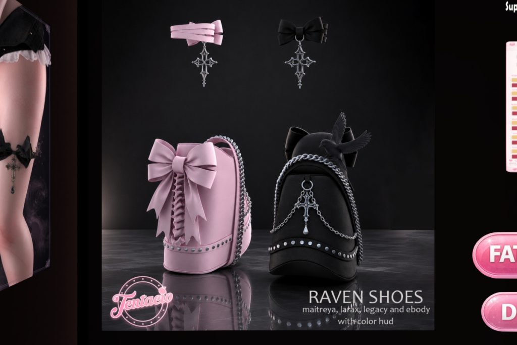 Raven Shoes - Legacy/Maitreya/Reborn/+mods, L$225 each/L$1299 FP