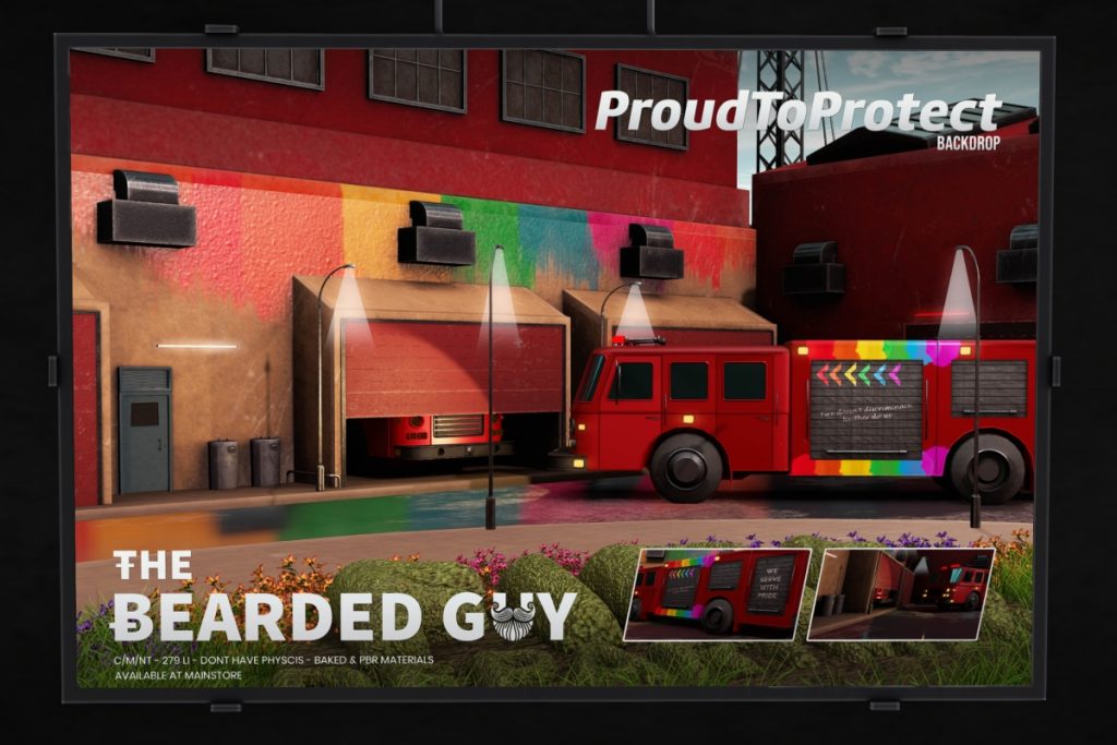 Proud To Protect Backdrop, L$69