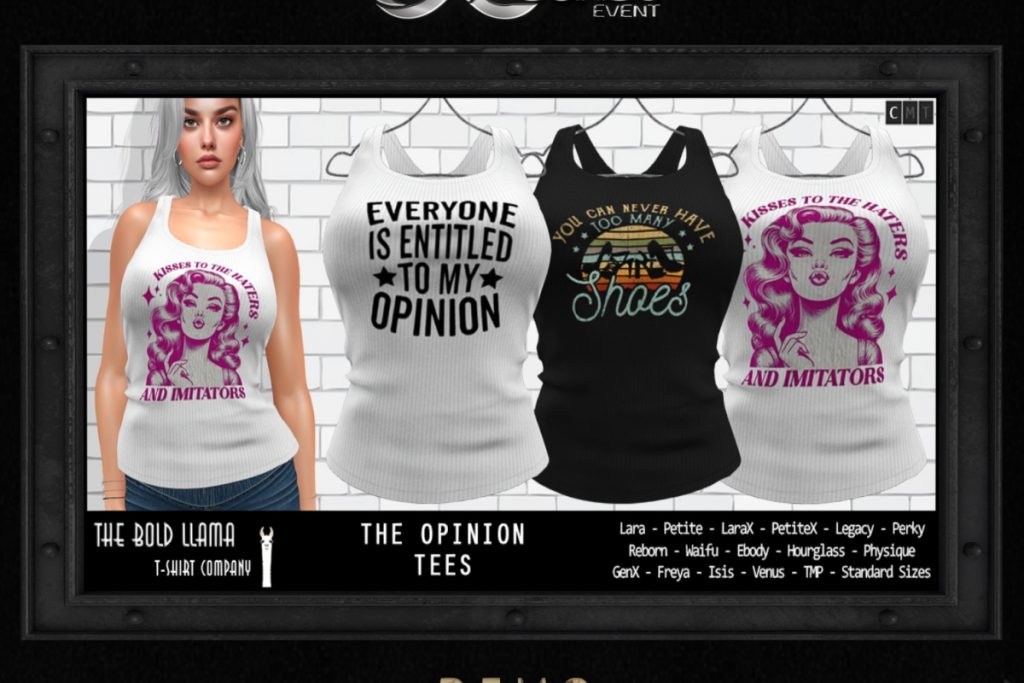 The Opinion Tees - See Ad For Fits, L$150