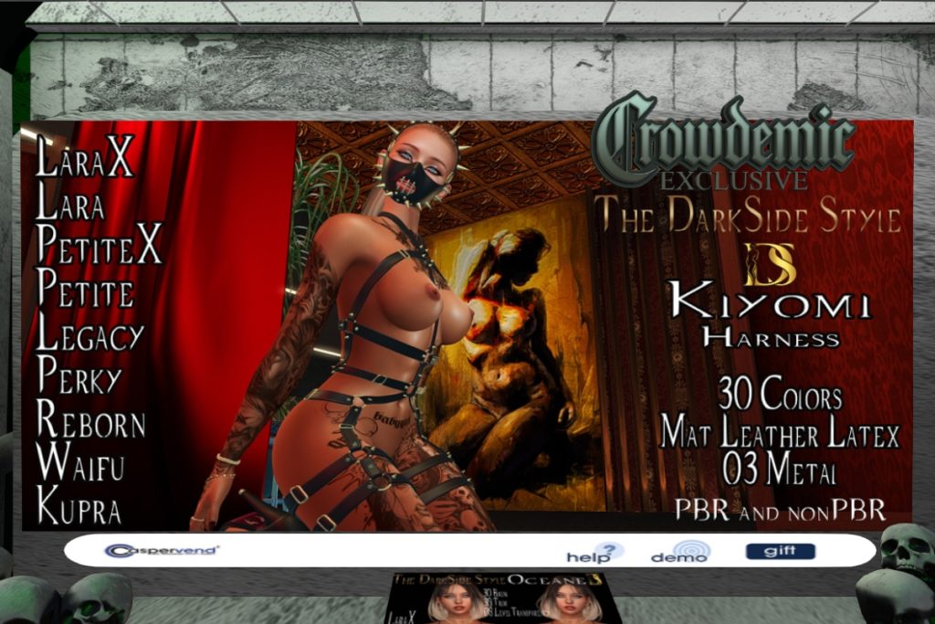Kiyomi Harness - Inithium/Legacy/MaitreyaX/Reborn/+mods, L$199