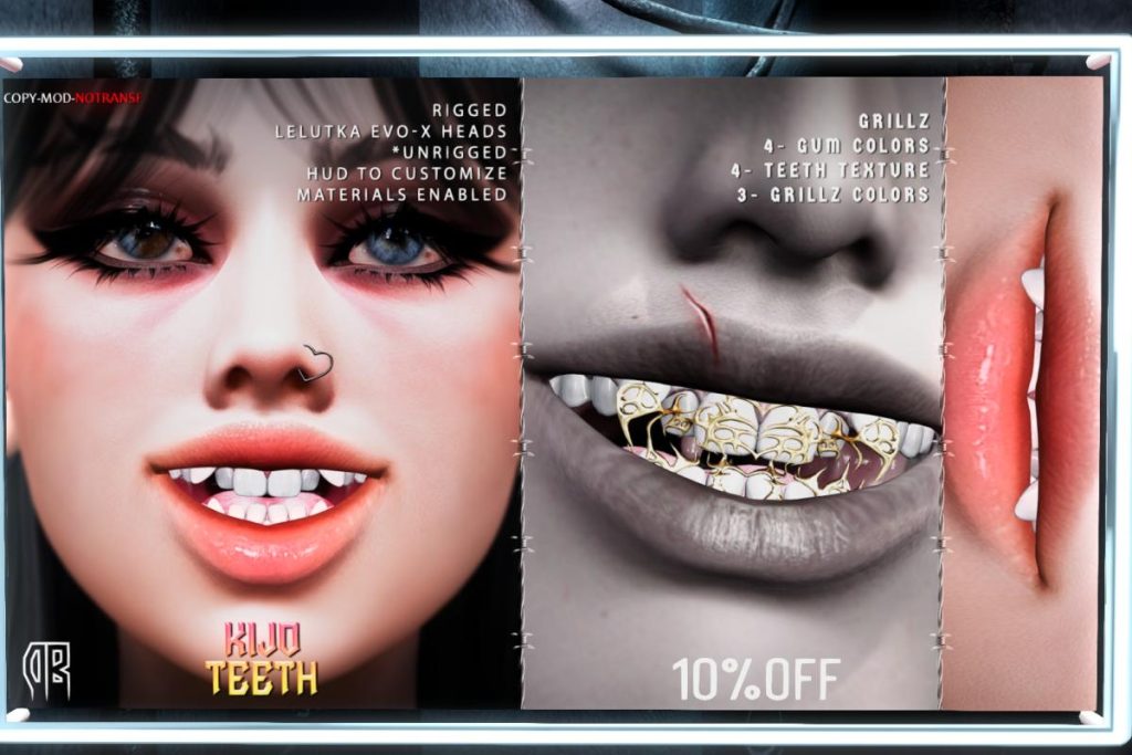 Kijo Teeth - EvoX/Unrigged, L$450