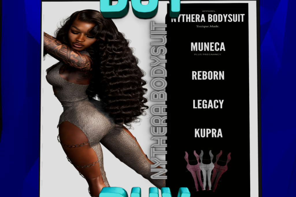 Nythera Bodysuit, Legacy/Inithium/Reborn/Yentements, L$1999 each