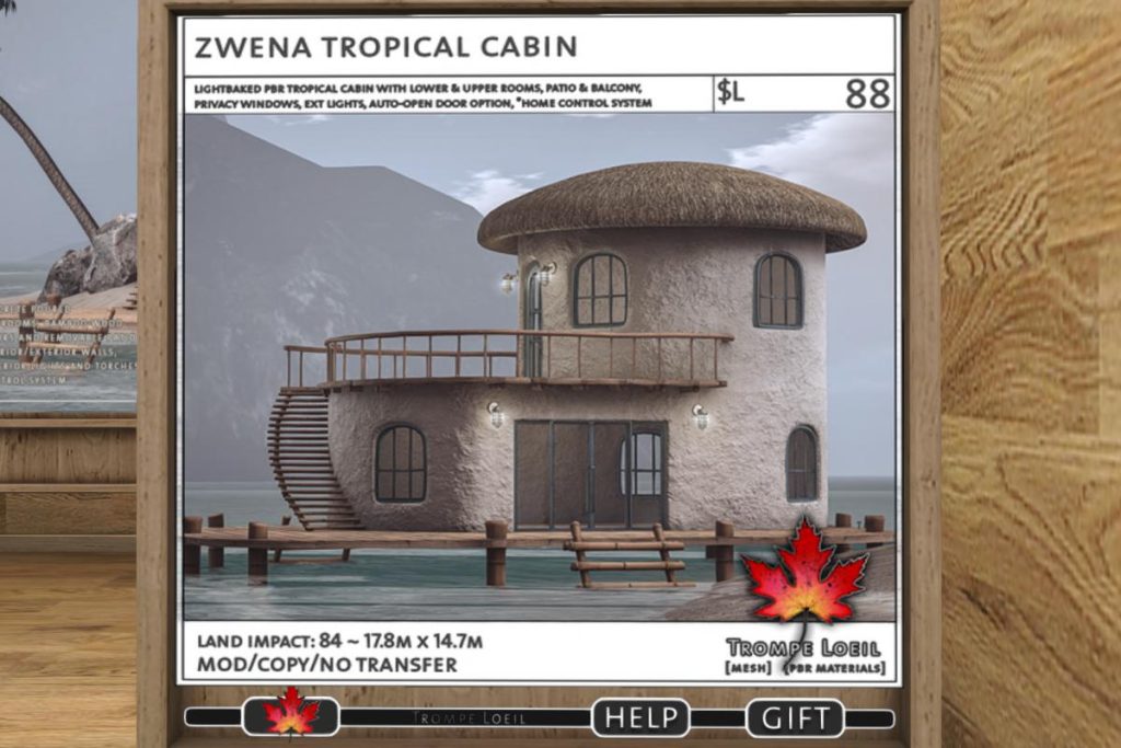 Zwena Tropical Cabin, L$88