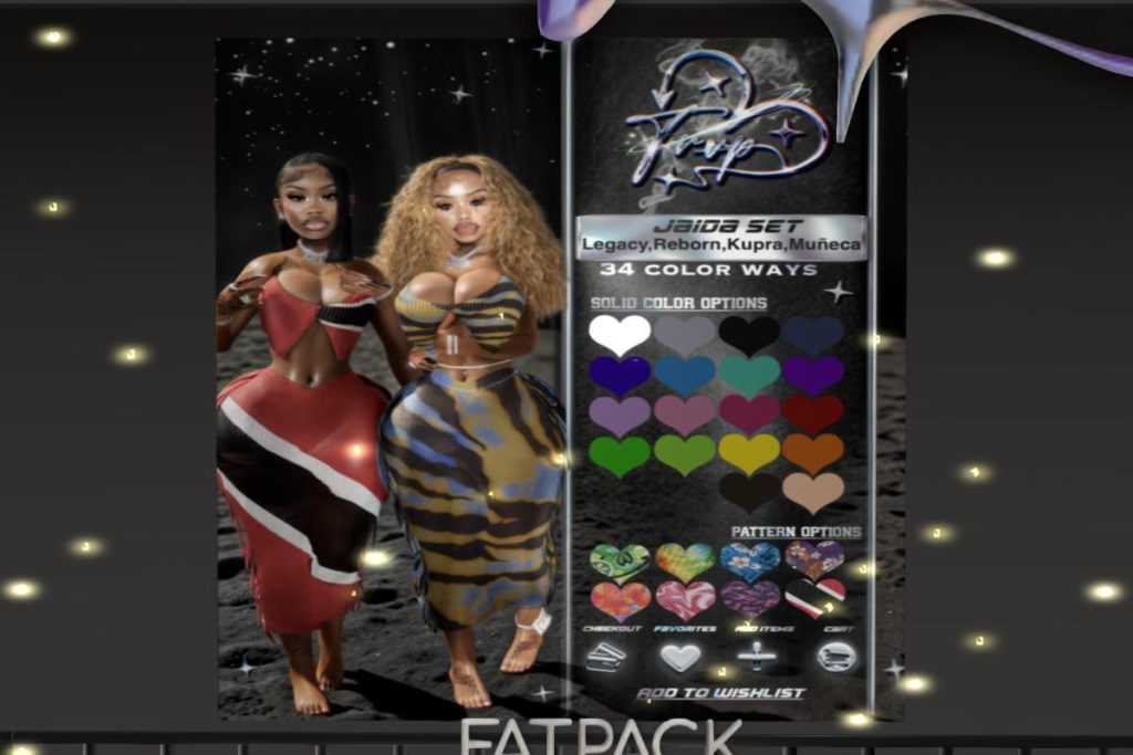 Jaida Set - Legacy/Kupra/Reborn/Yentements, L$265 each/L$1299 FP