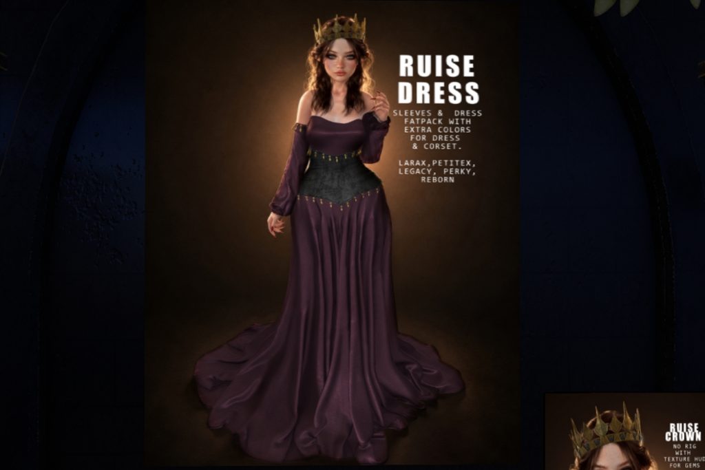 Ruise Dress - Legacy/MaitreyaX/Reborn/+mods, L$295 each/L$950 FP