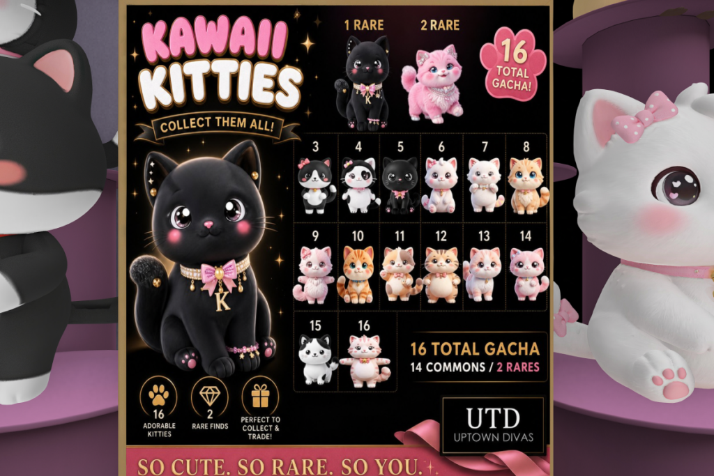 Kawaii Kitties, L$75 per play/L$1595 FP