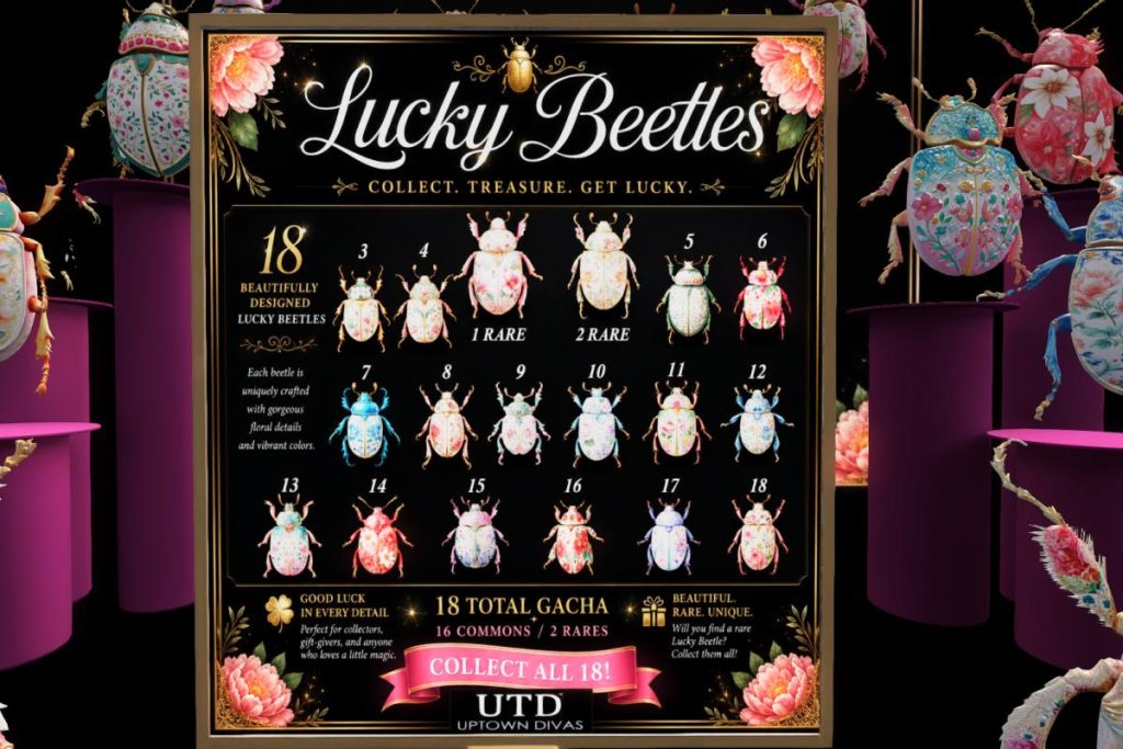 Lucky Beetles, L$50 per play/L$1595 FP