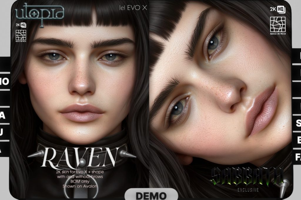 Raven Skin - EvoX, L$599 each/L$1350 FP
