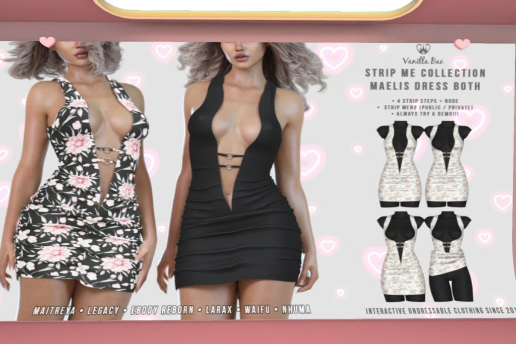 Maelis Dress - Legacy/Maitreya/Nhumana/Reborn/+mods, L$399 each/L$999 FP
