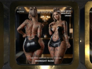 Midnight Rose Tattoo - EvoX, L$800