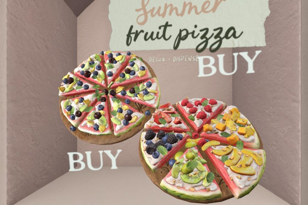 Summer Fruit Pizza, L$145 each