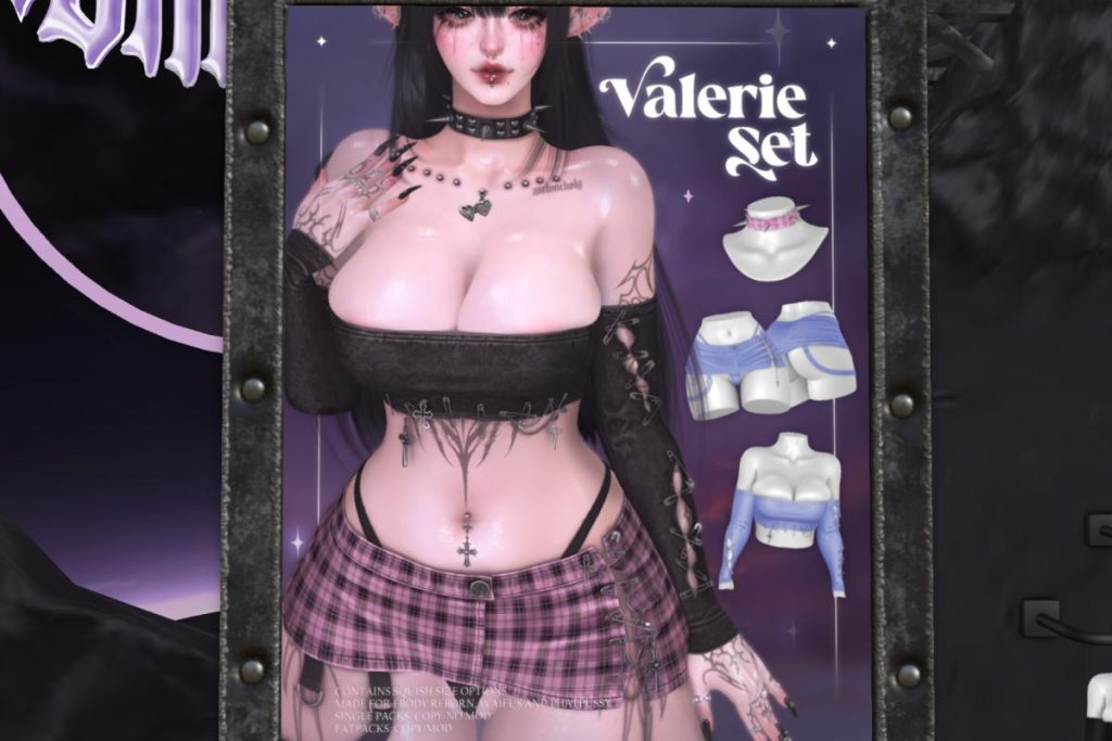 Valerie Set - Reborn/+mods, L$300 each/L$270-L$1300 each FP/L$2200 MP