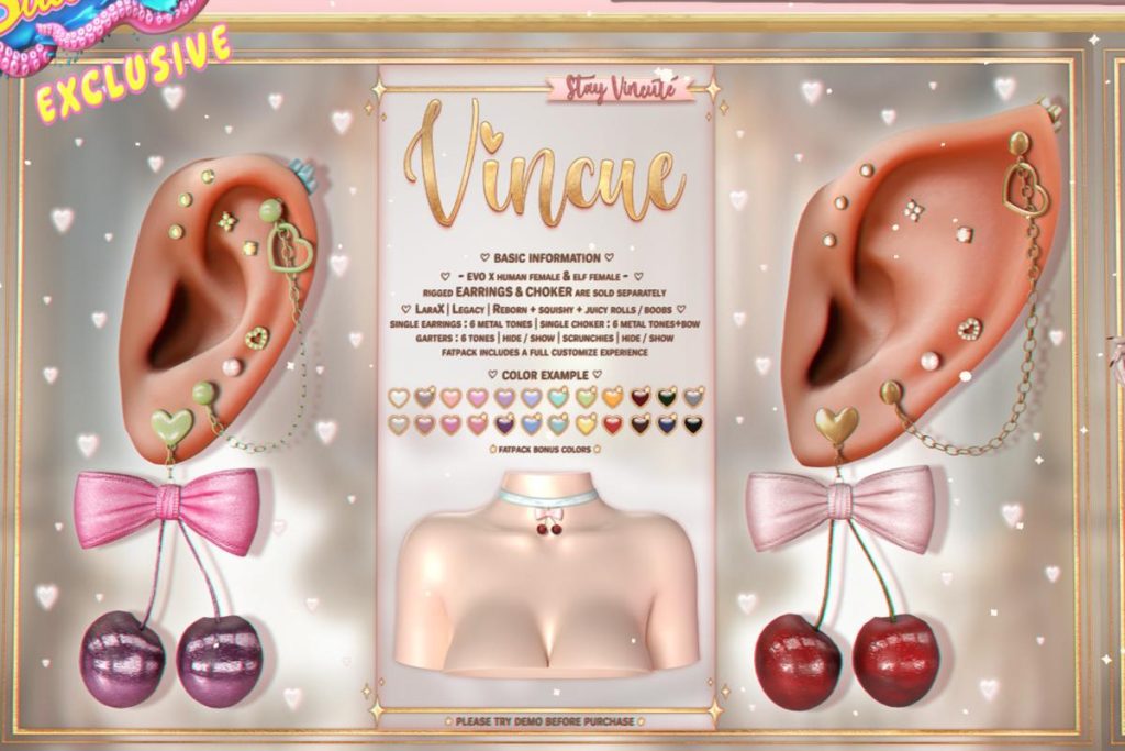 Cherrie Set - EvoX/Legacy/MaitreyaX/Reborn/+mods, L$119-L$229 each/L$799-L$919 each FP