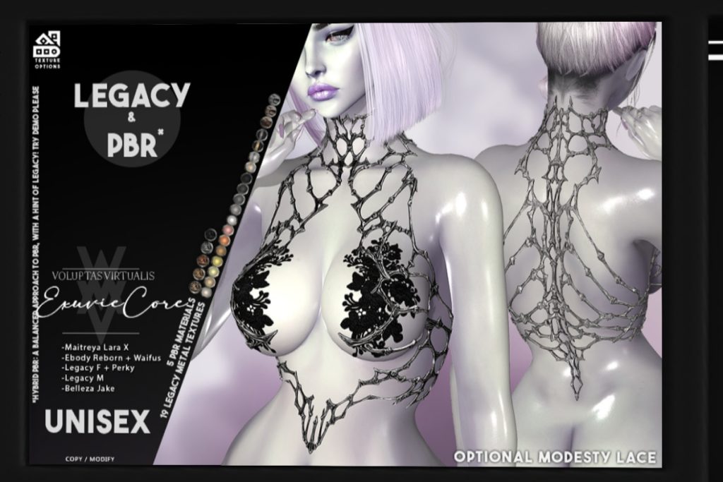 Exuvie Core - Jake/Legacy F+M/MaitreyaX/Reborn/+mods, L$404