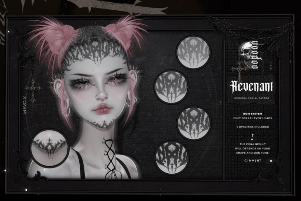 Revenant Face Tattoos - EvoX, L$176