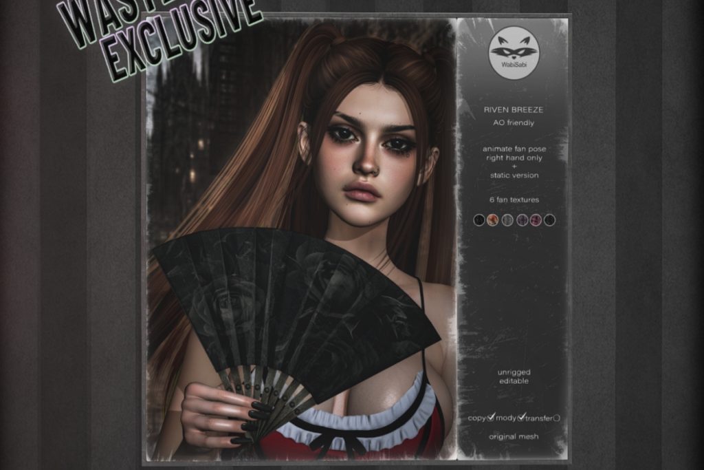 Riven Breeze Fan Holdable, L$299