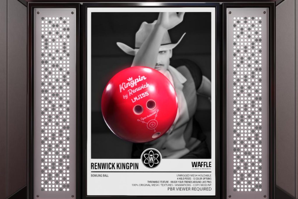 Renwick Kingpin Bowling Ball, L$315
