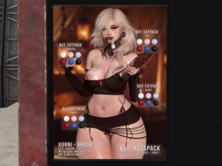 Brook Top, Sleeves, Skirt and Panty - Reborn/+mods, L$100 each/L$550 each FP/L$1500 MP