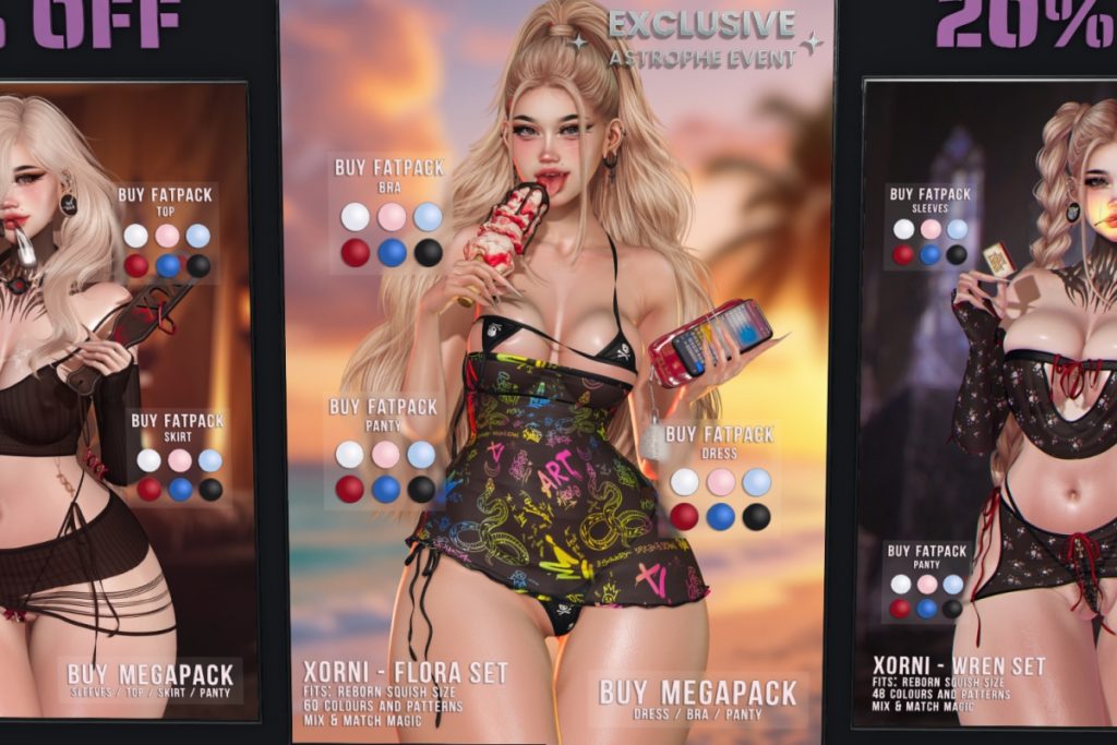 Flora Set - Reborn/+mods, L$199 each/L$1100 each FP/L$2500 MP
